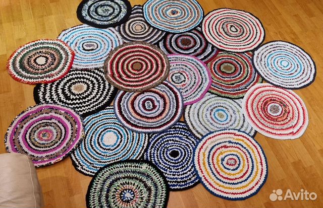 Вязаные коврики