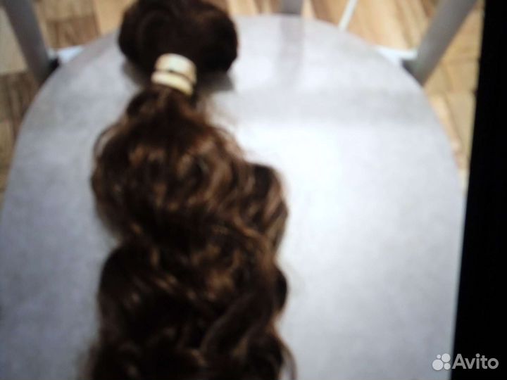 Волосы натуральные срез