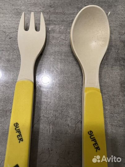 Посуда для детей из бамбука бу