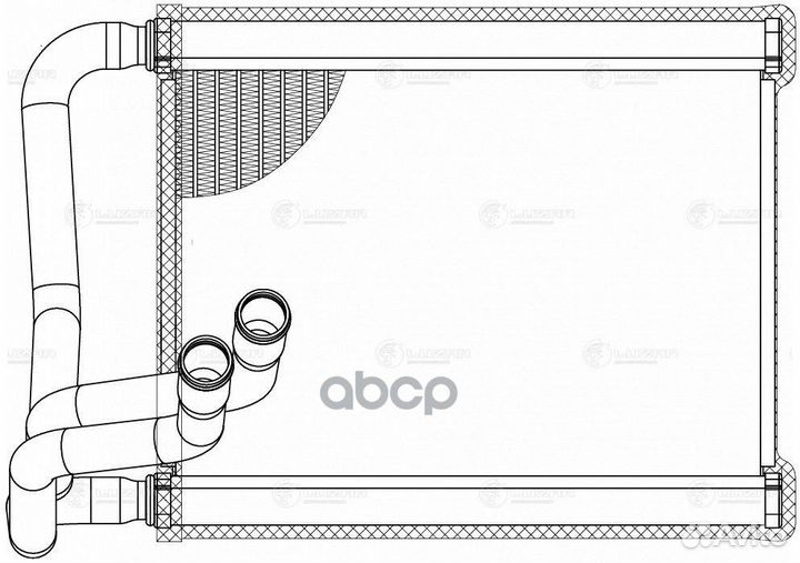 Радиатор отопителя LRh 0802 luzar