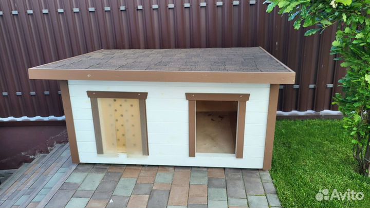 Будка для двух собак с подогревом