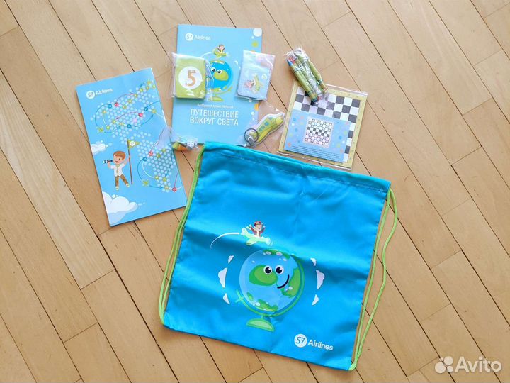 Детский игровой набор для путешествий S7 Airlains