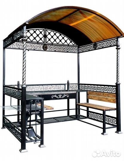 Мангал с печью