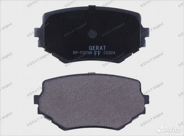 Тормозные колодки Gerat BP-F079N (передние) Normal
