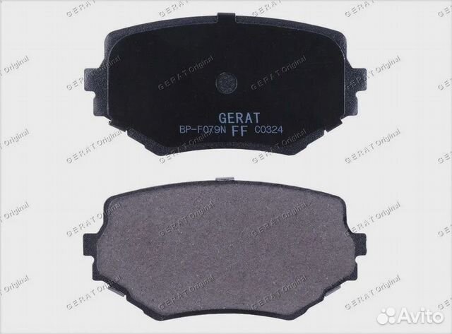 Тормозные колодки Gerat BP-F079N (передние) Normal