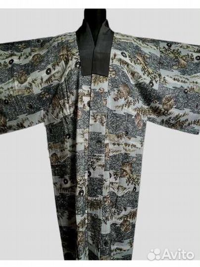 Кимоно с драконами. Дзюбан. Япония винтаж