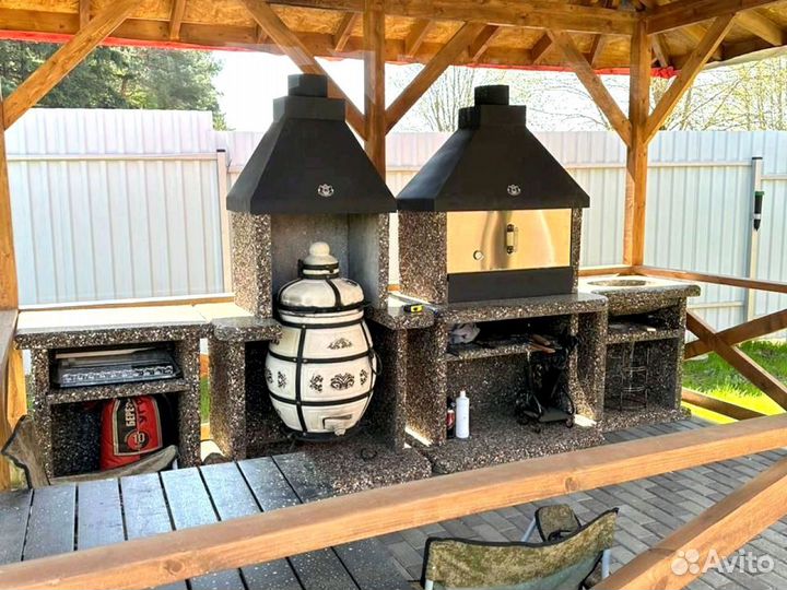 Печь барбекю, гриль, мангал