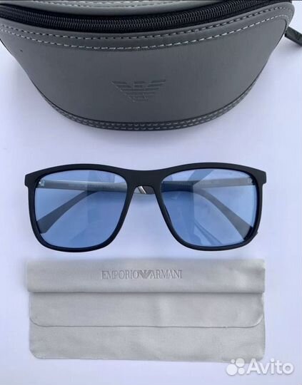 Очки emporio armani синие поляризационные