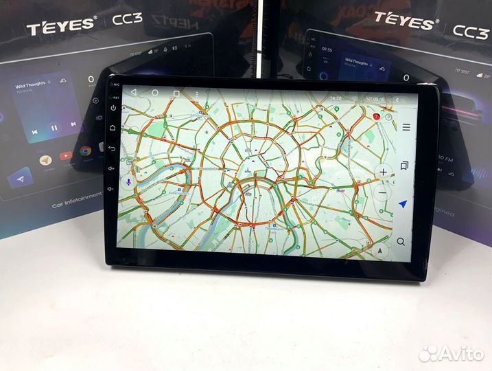 Магнитола на андройде Teyes CC3 6/128 для Toyota