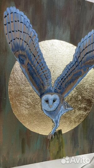 Картина с золотой поталью