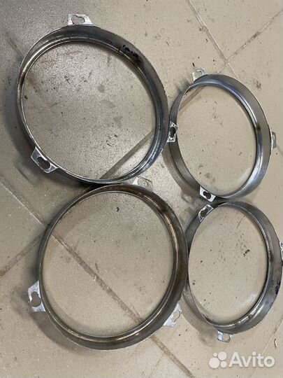 Хром кольцо прижимное фара Москвич 408 Э,412