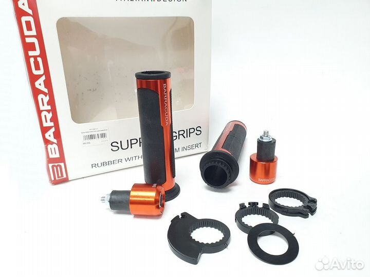 Ручки руля barracuda комплект все цвета 22мм