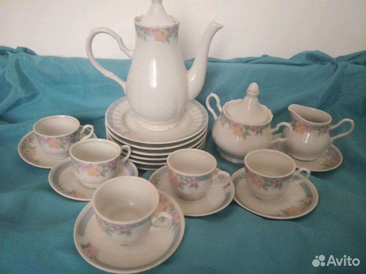 Сервиз кофейный новый 21 предмет