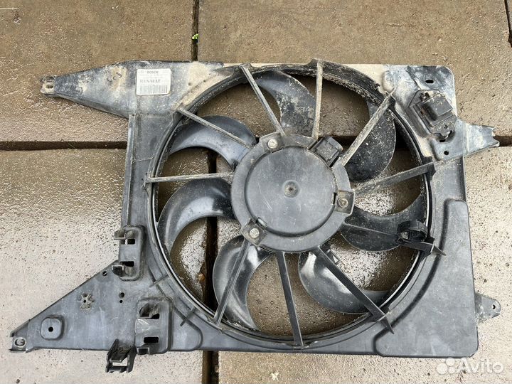 Диффузор в сборе рено логан сандеро