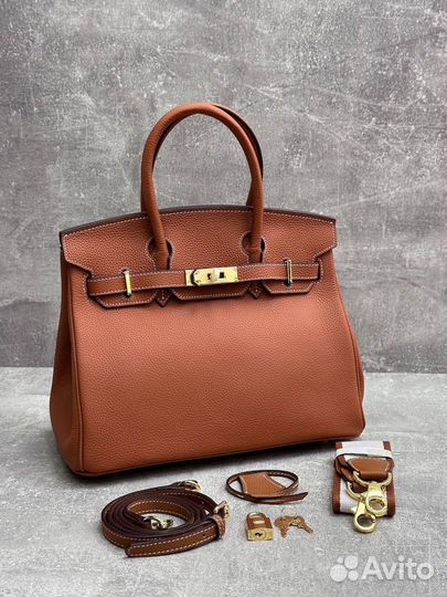 Сумка женская hermes birkin 25 натуральная кожа