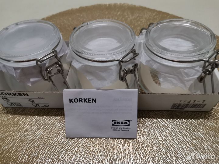 Набор банок IKEA икея для специй новый