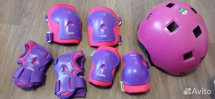 Ролики детские с защитой и шлемом