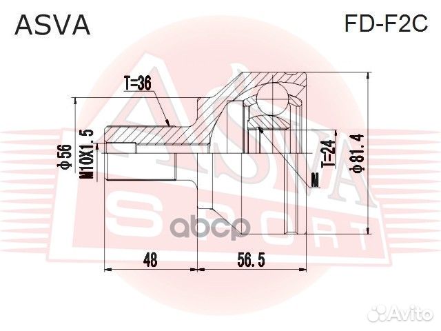 ШРУС FDF2C asva