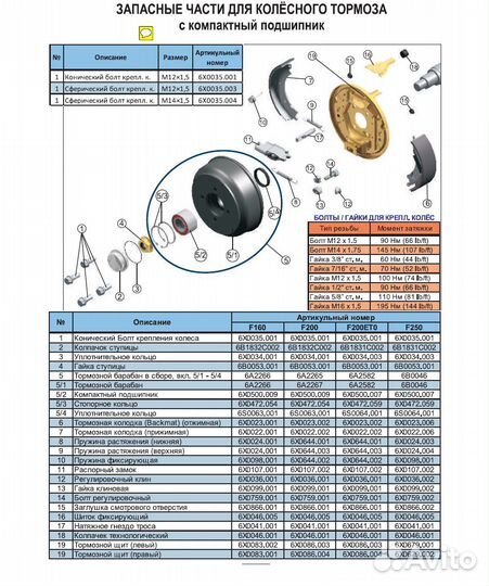 Барабан тормоной прицепа knott, Тип F200, 100х4 с