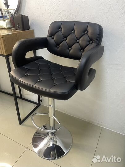 Стул высокий барный со спинкой