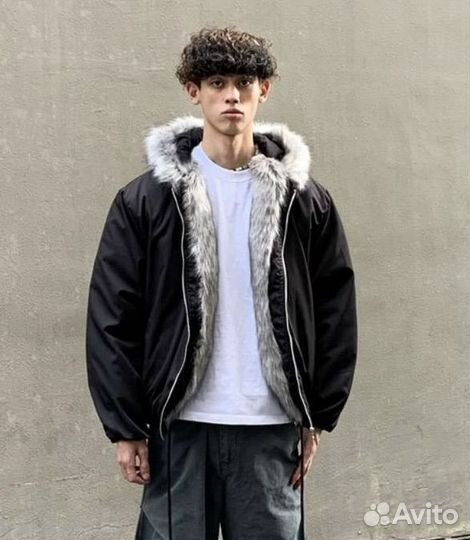 Бомбер Faux Far Cap Bomber