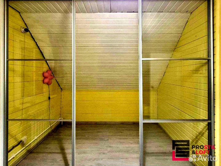 Стеклянная перегородка лофт