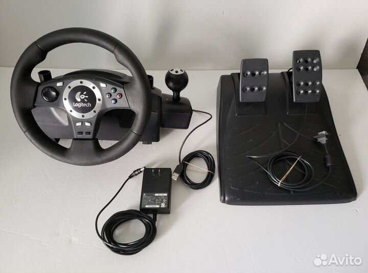 Руль Logitech driving force gt pro блок питания