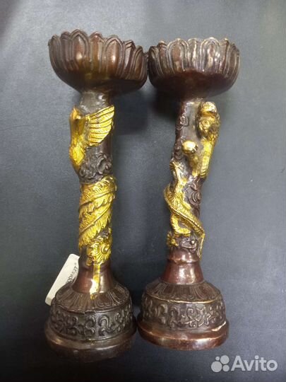 Подсвечник бронза