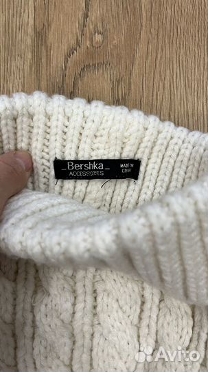 Шапка перчатки шарф варежки