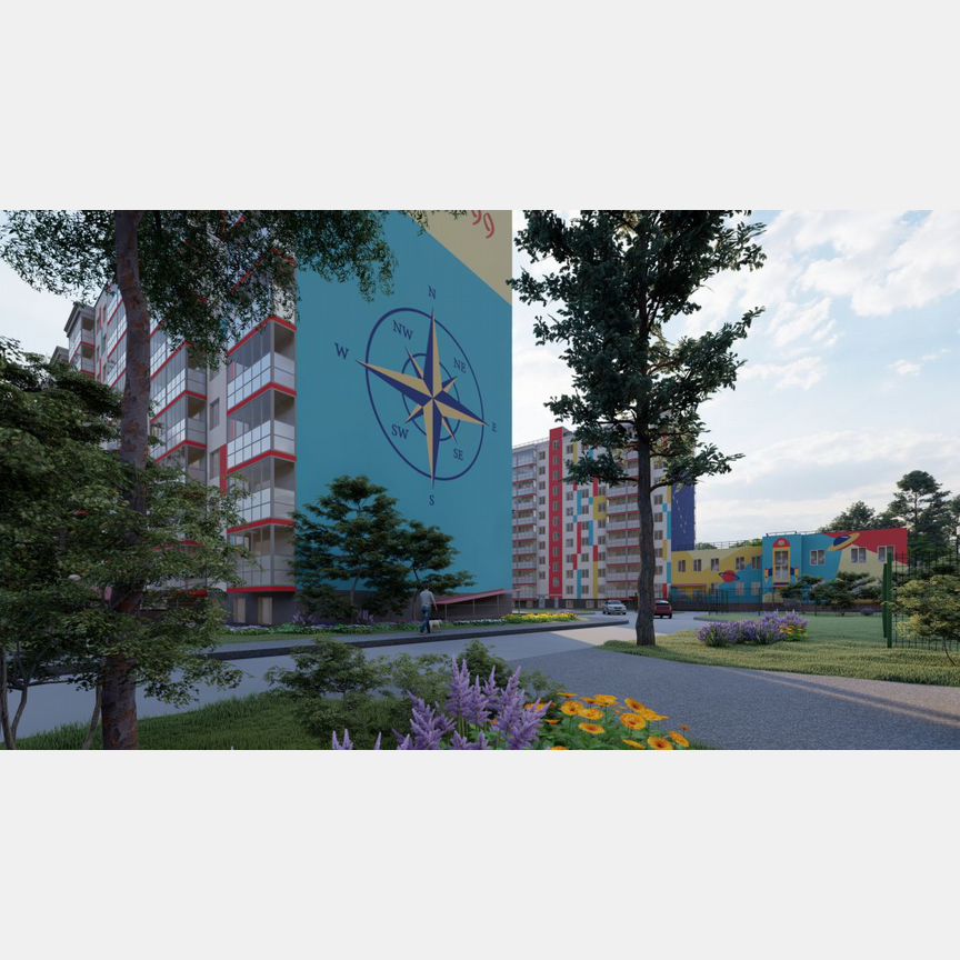 2-к. квартира, 74,4 м², 1/10 эт.