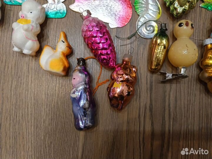 Елочные игрушки СССР Лот