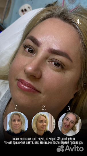 Перманент бровей, губ, межресничка