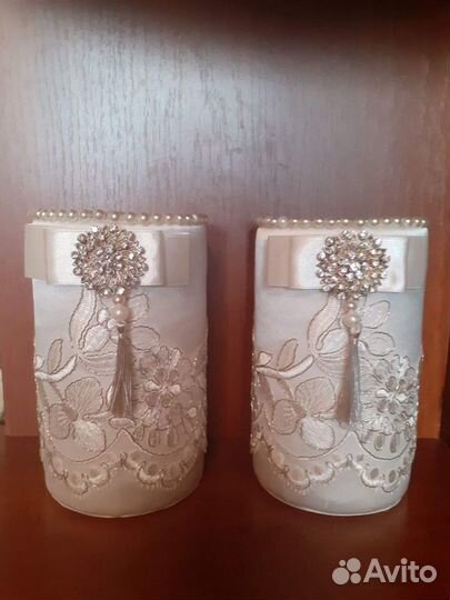 Продается нарядная пара подставок для бутылок
