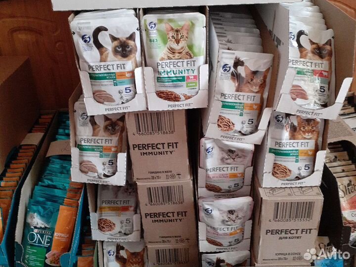 Корм для кошек Whiskas Вискас Purina Пурина