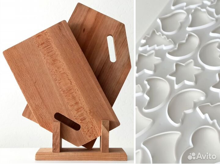 Комплект разделочных досок, шаблон для печенья