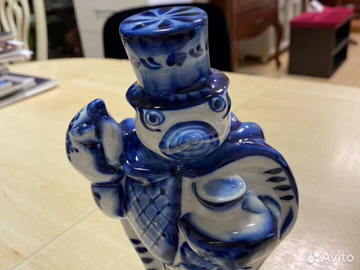 Гжель штоф ручная работа