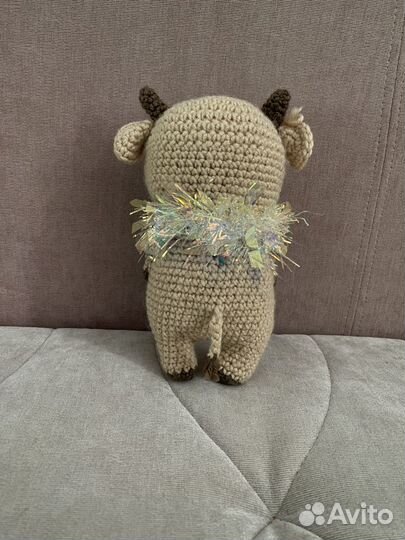 Игрушка вязаная Бычок