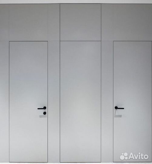 Скрытая дверь под отделку