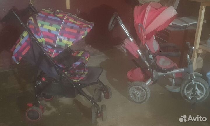 Велосипед + коляска(трость)