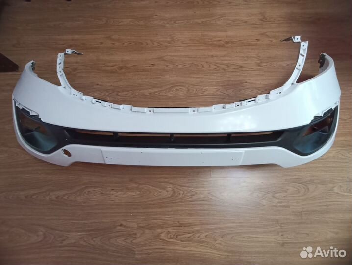 Бампер передний на kia sportage 3 белый
