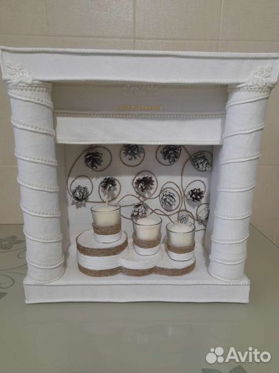 Креативный подсвечник - камин