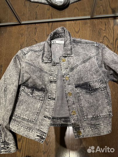 Джинсовый костюм zara