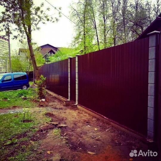 Забор из профнастила