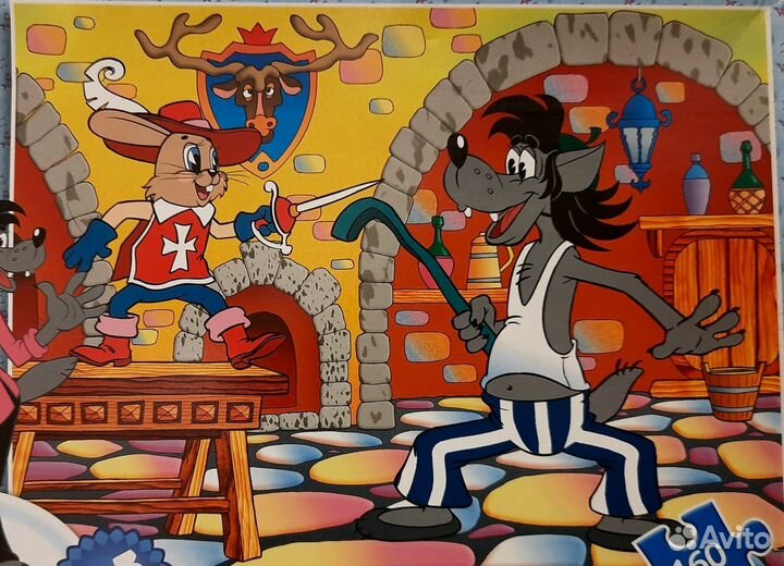 Пазлы детские всего 9 упаковок