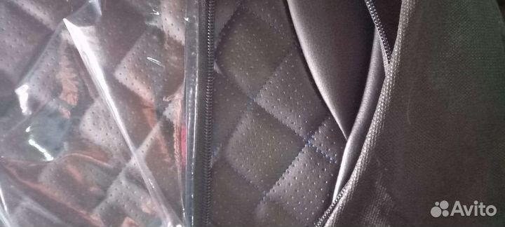 Чехлы на 2107 ромб синий