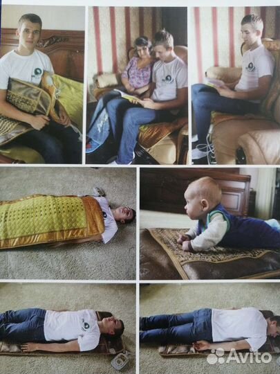 Двухсторонний нефритовый тепловой мат с тур