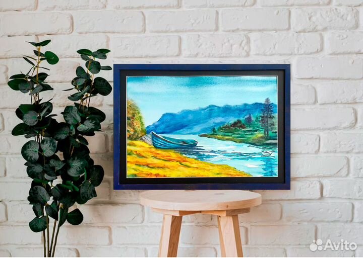 Картина Оригинал Акварель 30 х 40. Пейзаж