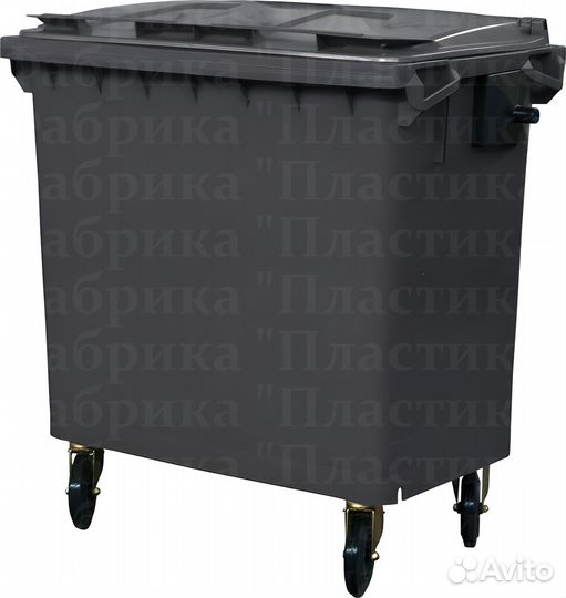 Мусорный евроконтейнер пластиковый 770л S3761