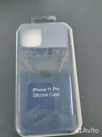 Силиконовый чехол на iPhone 11 proтёмно-синий