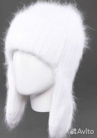 Новая шапка ушанка женская из ангоры